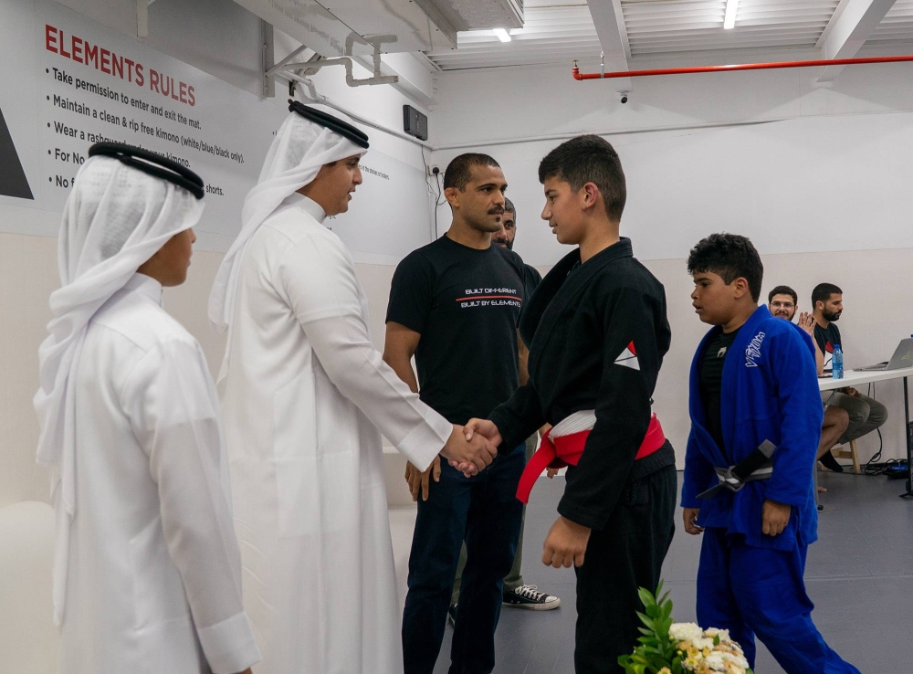 فيصل وعبدالله بن خالد يشهدان ختام &laquo;اليمنتس للجوجيتسو&raquo; ويكرمان  الأبطال