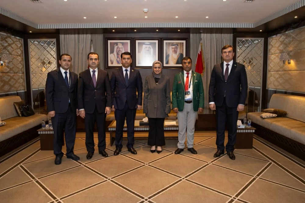 وزيرة شؤون الشباب تجتمع برئيس لجنة شؤون الشباب والرياضة في جمهورية طاجيكستان