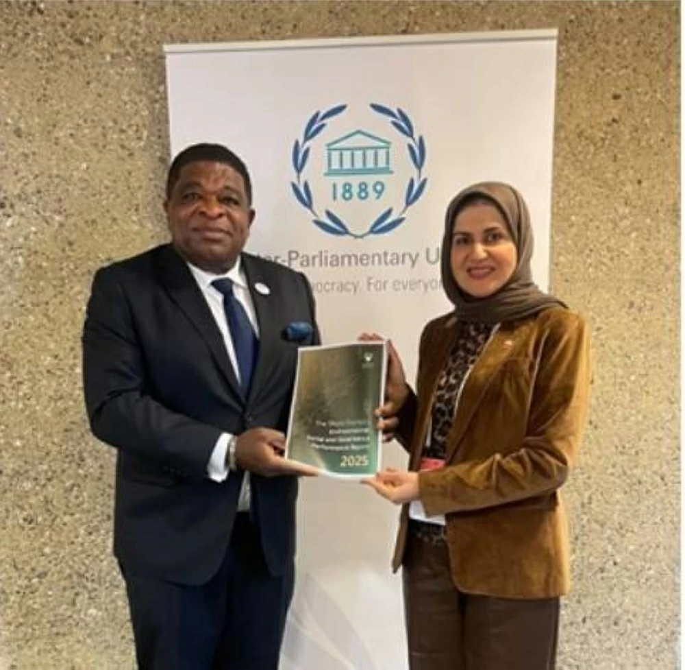 الأمين العام لمجلس الشورى تعقد جلسة مباحثات مع الأمين العام للاتحاد البرلماني الدولي حول إطلاق التقرير النوعي والنموذجي للمجلس لدعم الاستدامة في العمل التشريعي