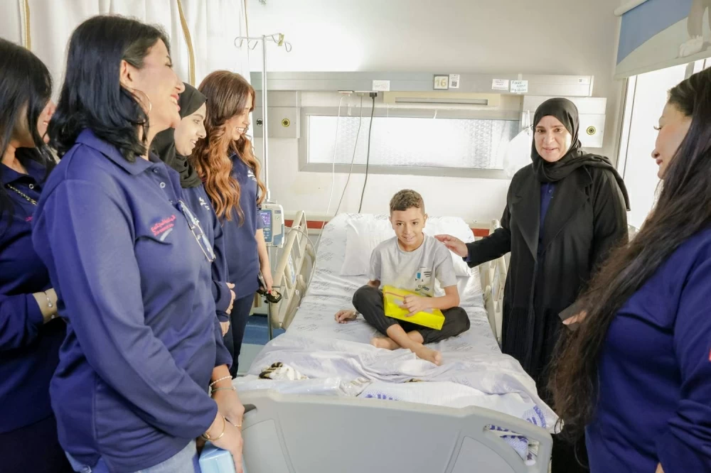 موظفات البا ينظمن زيارة لقسم الأطفال في مجمع السلمانية الطبي