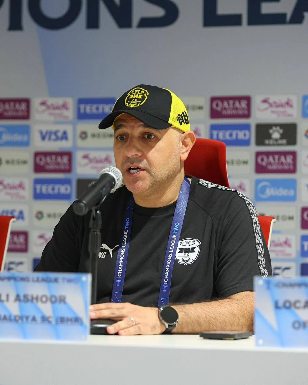 عاشور: مستعدين لجميع الظروف والاحتمالات أمام الأهلي القطري