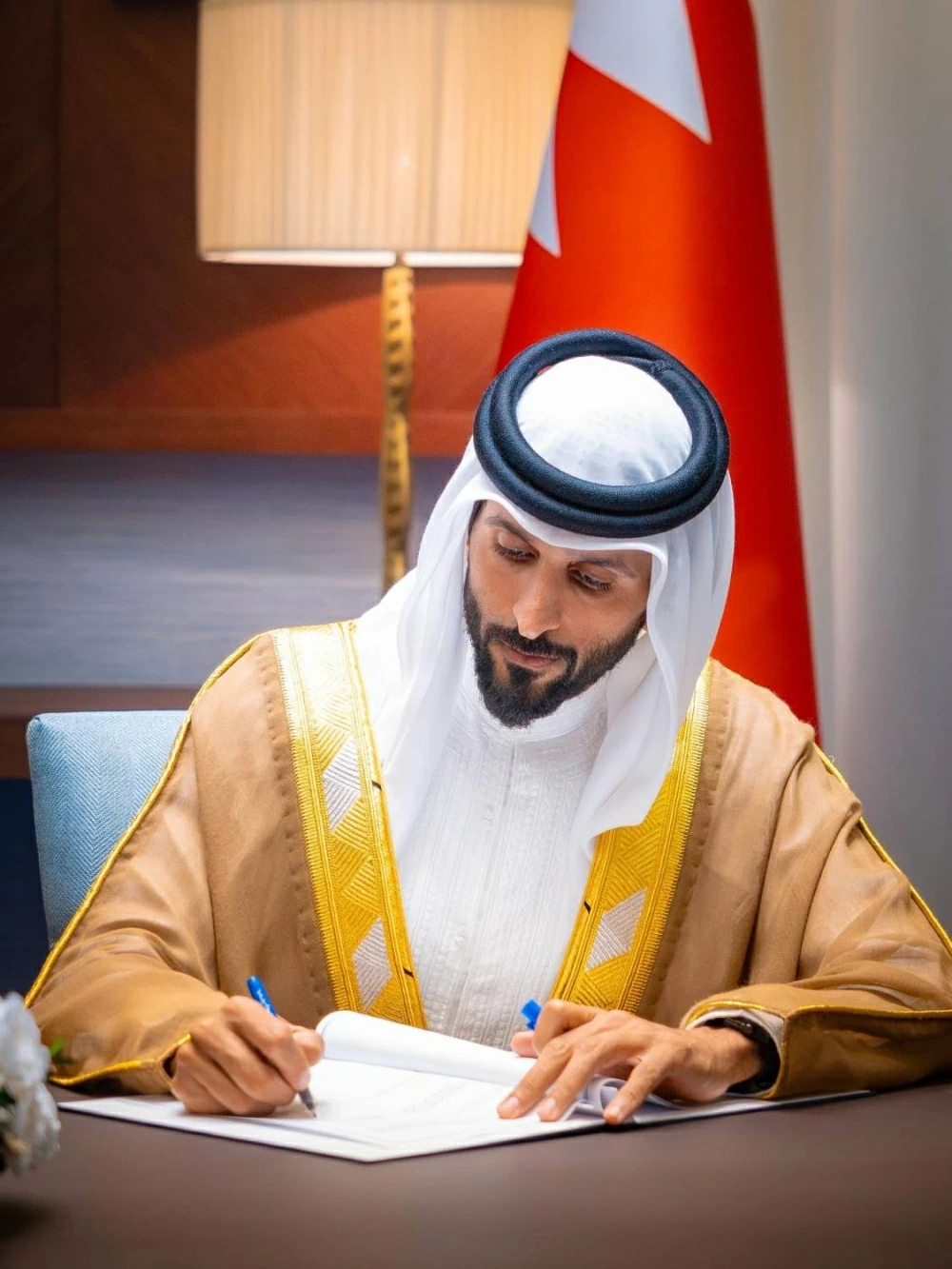 &nbsp;ناصر بن حمد يوقّع مذكرة تفاهم أمنية مع مجلس الأمن القومي القبرصي