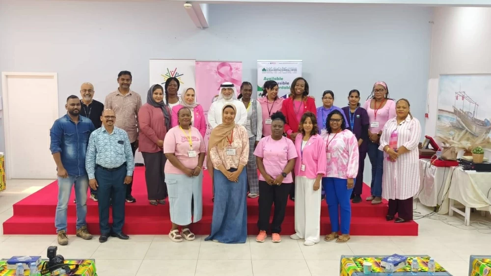 الاتحاد الحُر يختتم حملة التوعية بسرطان الثدي  بالتعاون مع جمعية حماية العمال الوافدين ومستشفيات الهلال والمراكز الطبية