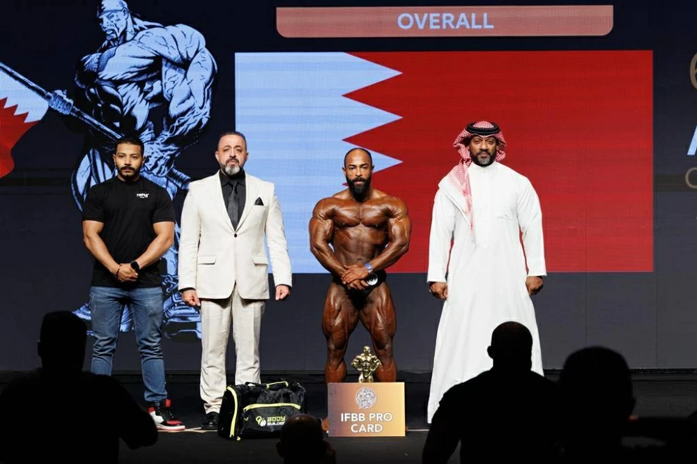 البحرين ثالث غرب آسيا لبناء الأجسام في الترتيب العام