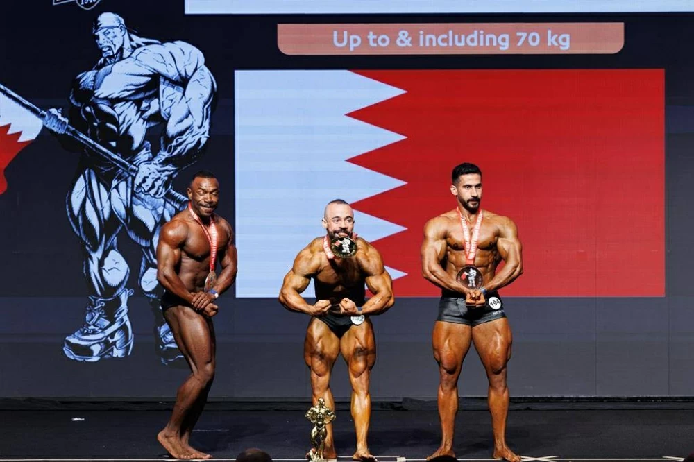 البحرين ثالث غرب آسيا لبناء الأجسام في الترتيب العام