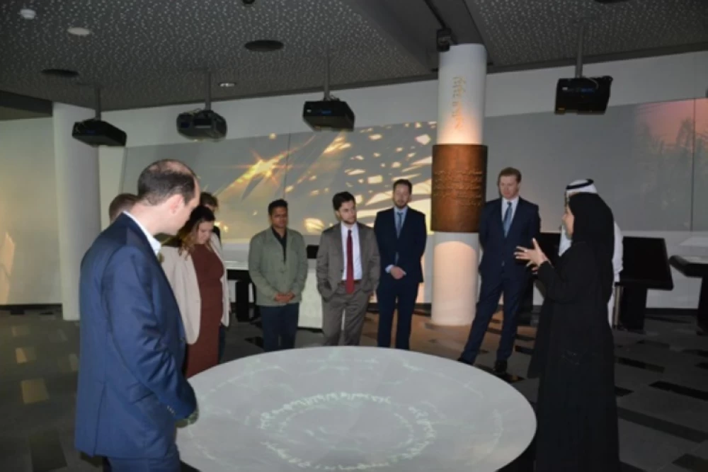 صرح الميثاق الوطني يستقبل وفدًا من المساعدين البرلمانيين البريطانيين