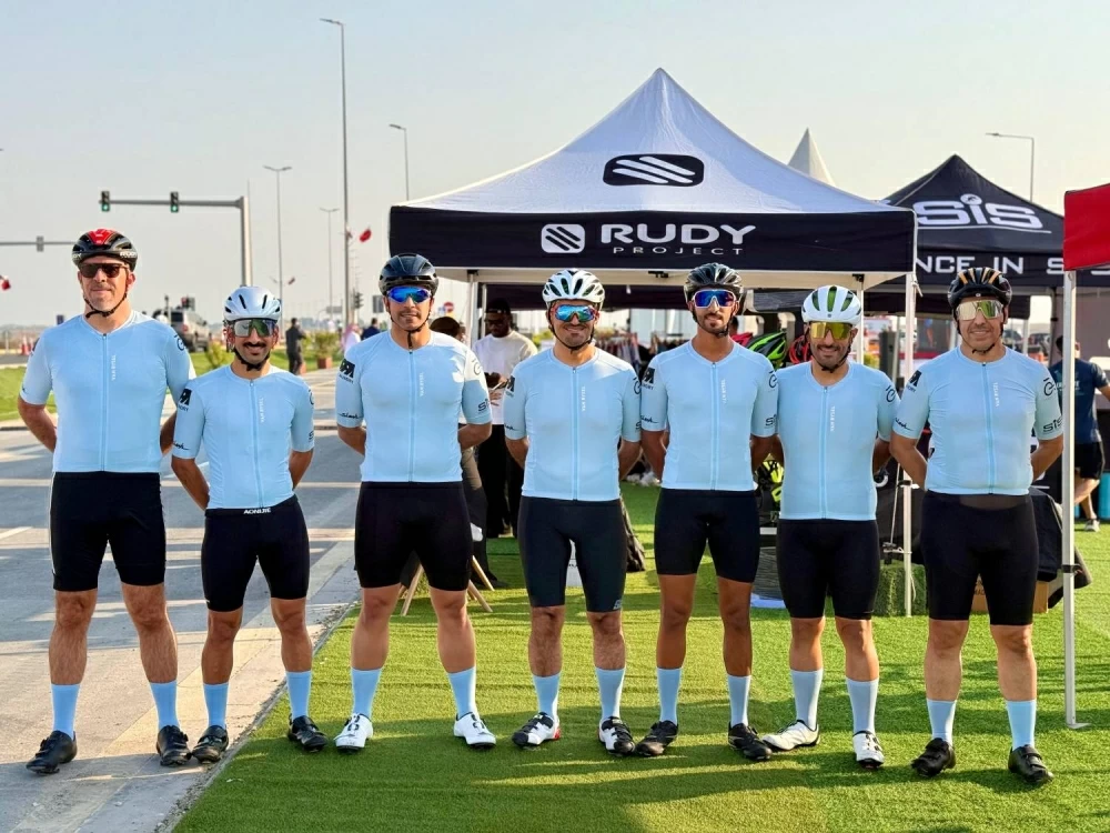 دراجي الـ "هابي تيم" يشارك في طواف ناصر بن حمد للهواة للدراجات الهوائية