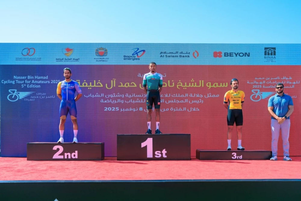 محمد حسن يتألق ويحصد ثلاثة قمصان في طواف ناصر بن حمد للهواة