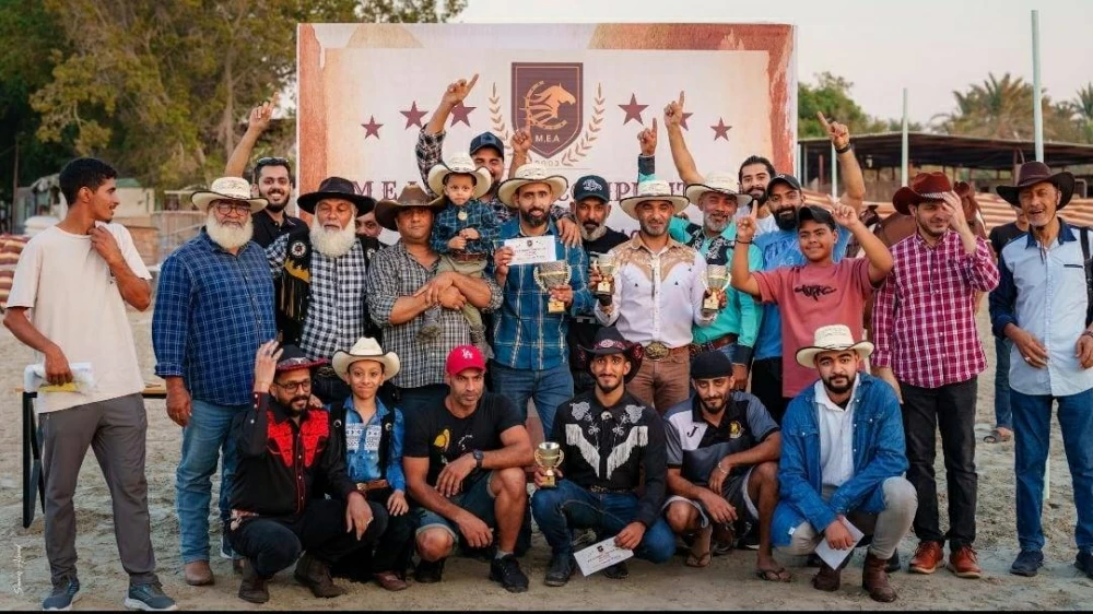 منصور عطية بطلاً لمسابقة رعاة البقر