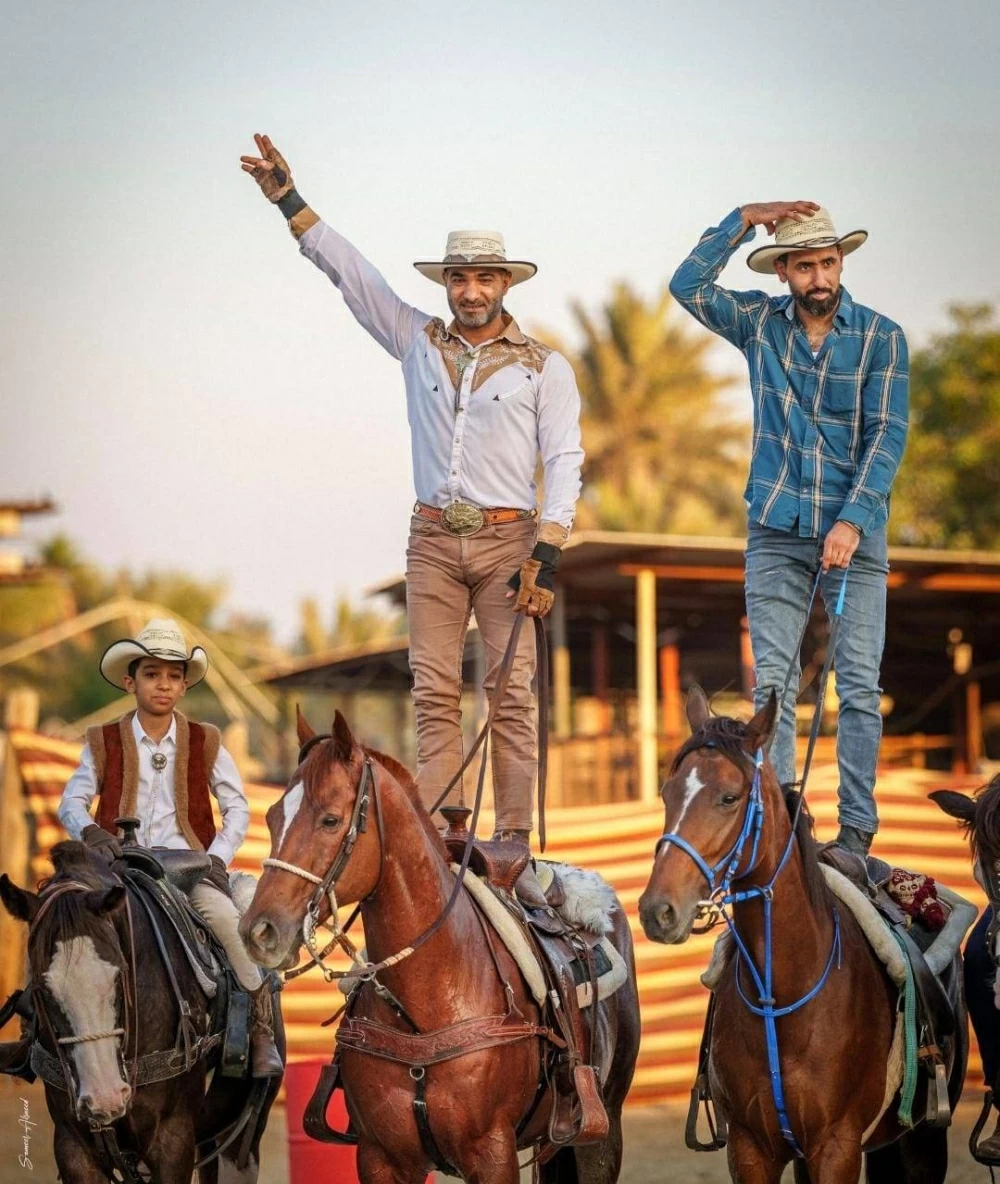 منصور عطية بطلاً لمسابقة رعاة البقر