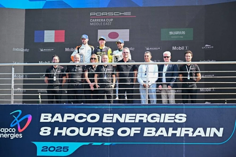 تايتشي واتاراي يخطف لقب الجولة الأولى من بطولة بورشه كاريرا الشرق الأوسط