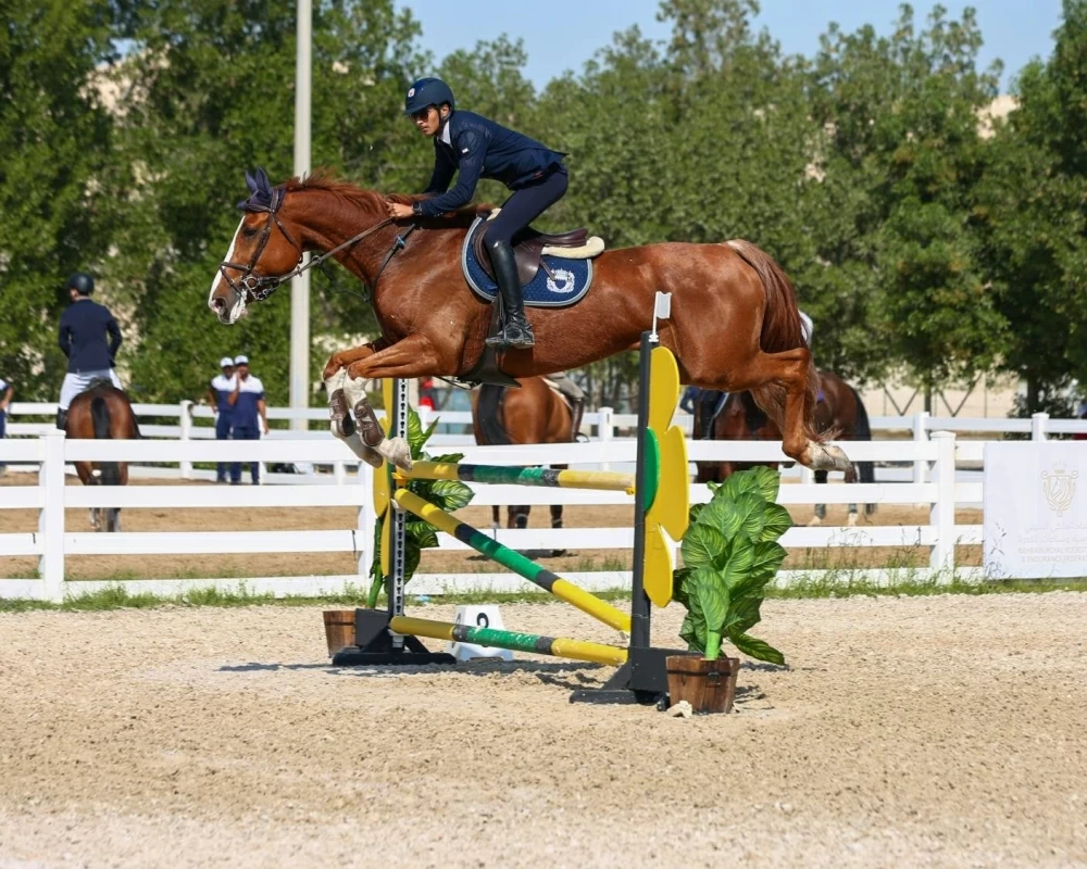 فريق وزارة الداخلية لقفز الحواجز يحقق المركز الأول في المسابقة الكبرى لافتتاح موسم قفز الحواجز