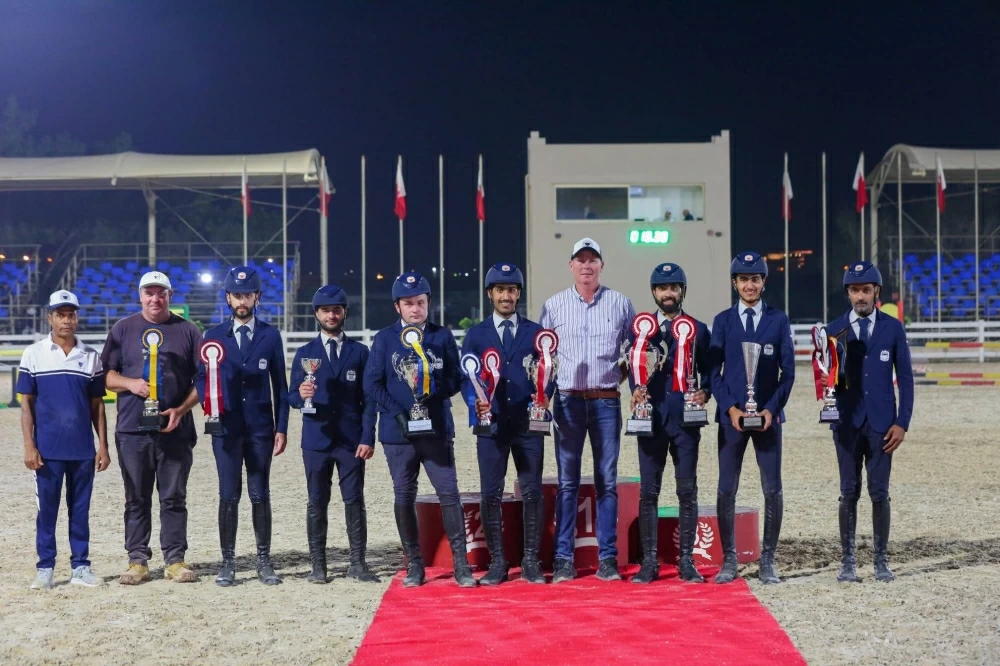 فريق وزارة الداخلية لقفز الحواجز يحقق المركز الأول في المسابقة الكبرى لافتتاح موسم قفز الحواجز