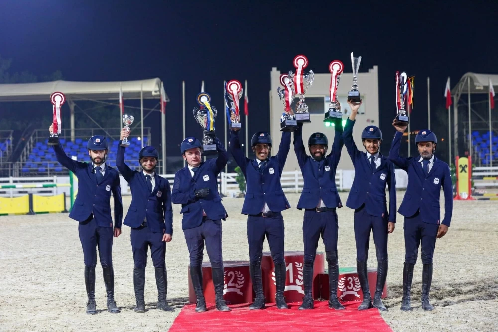 فريق وزارة الداخلية لقفز الحواجز يحقق المركز الأول في المسابقة الكبرى لافتتاح موسم قفز الحواجز