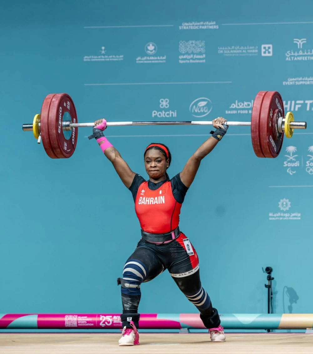 الرباعة غرويسو تهدي البحرين ذهبيتين وفضية في رفع الأثقال بدورة ألعاب التضامن الإسلامي