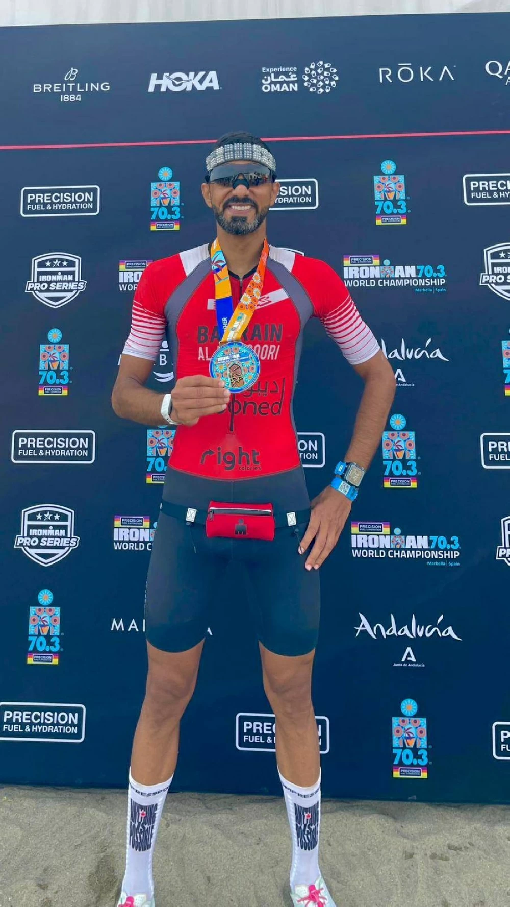 حمد المنصوري يشارك في بطولة العالم للترايثلون في ماربيا ويحقق إنجازًا خليجيًا بارزًا