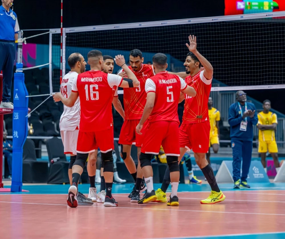 منتخبنا الوطني للكرة الطائرة يتجاوز تشاد ويلاقي قطر غدًا الأربعاء