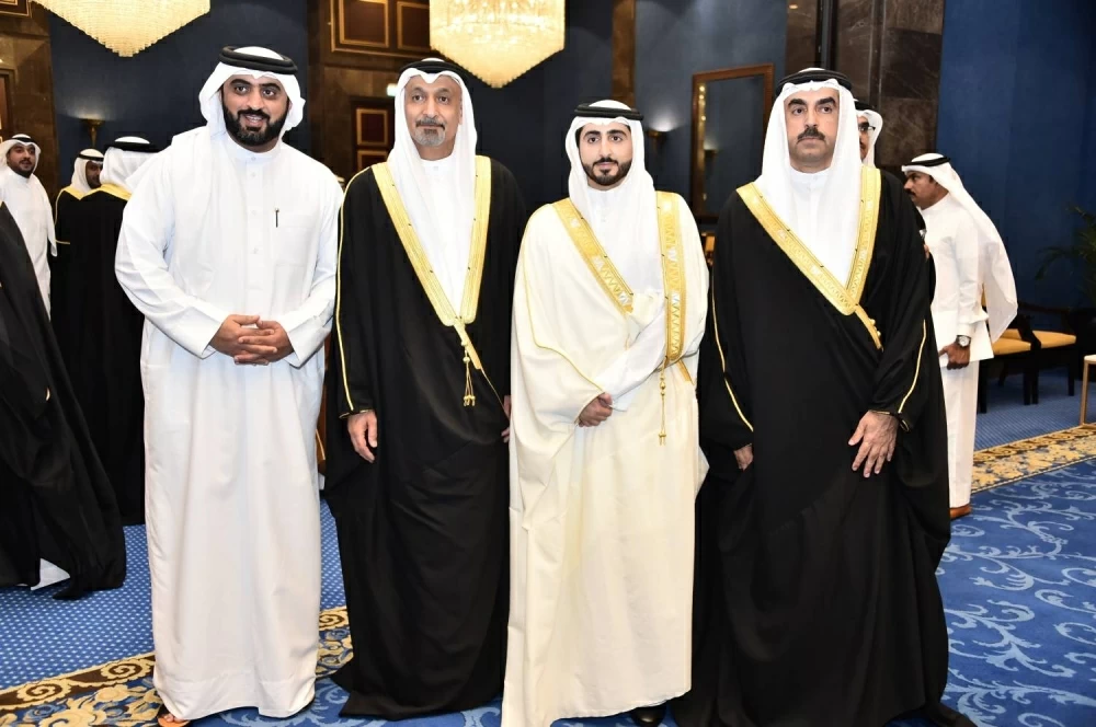 محمد بن دينه يحتفل بزفاف نجله راشد في أجواء بهيجة