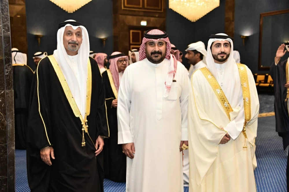 محمد بن دينه يحتفل بزفاف نجله راشد في أجواء بهيجة