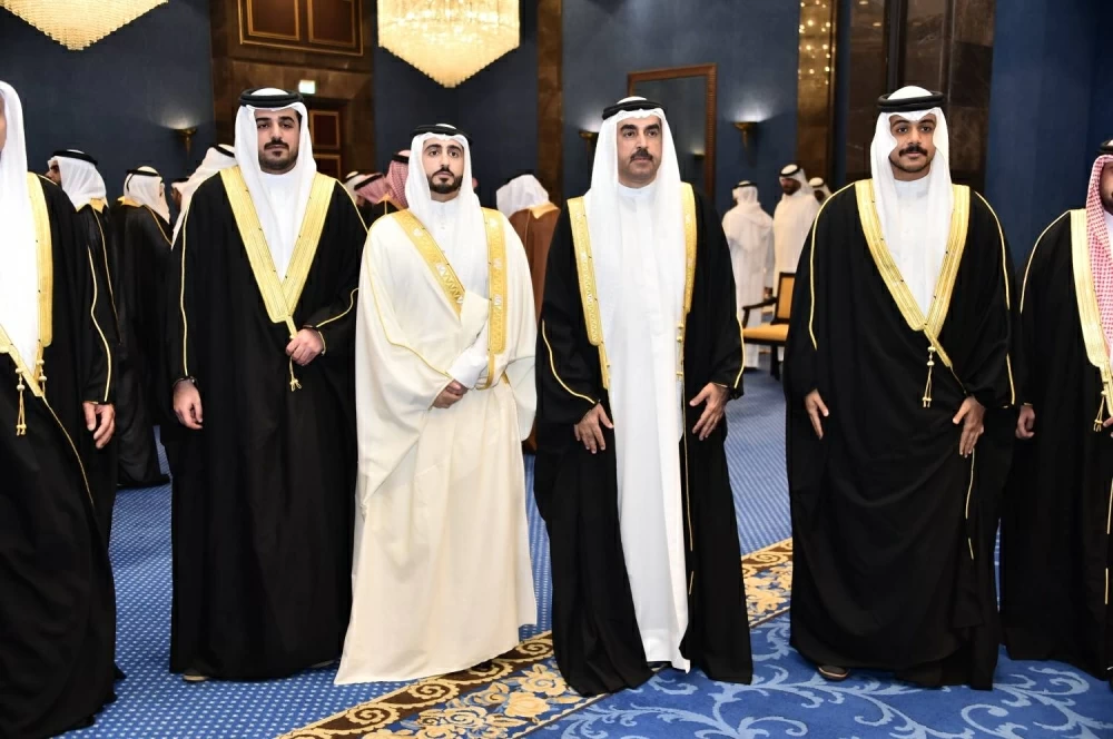 محمد بن دينه يحتفل بزفاف نجله راشد في أجواء بهيجة