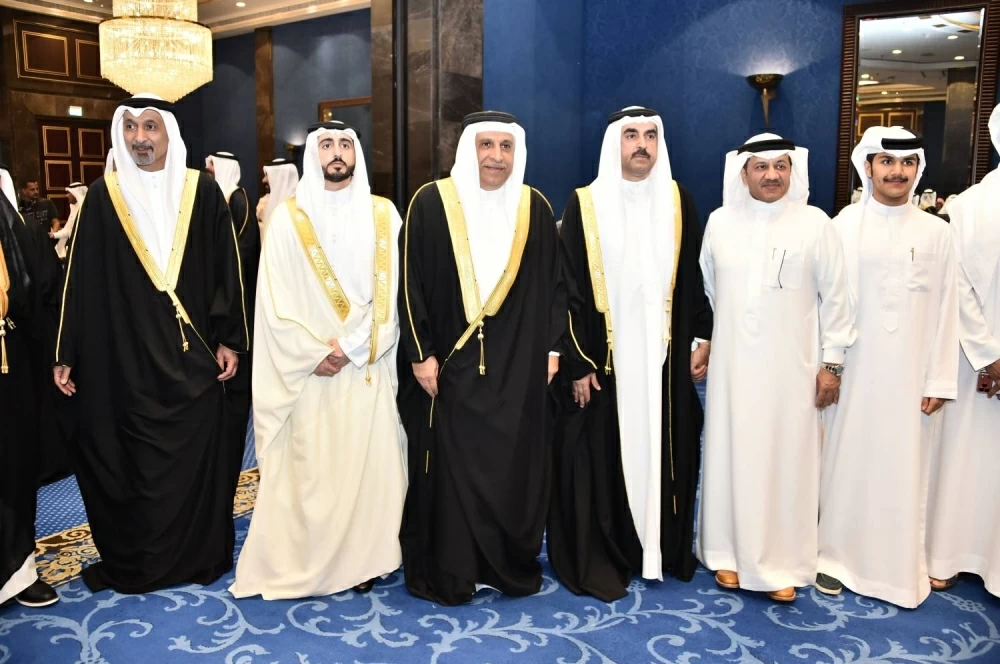 محمد بن دينه يحتفل بزفاف نجله راشد في أجواء بهيجة