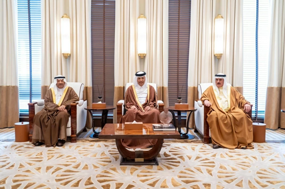 رئيسا مجلسي الشورى والنواب يستقبلان رئيس مجلس الشورى القطري