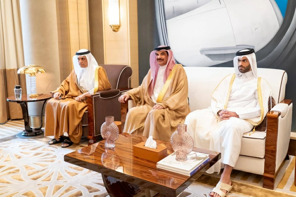 رئيسا مجلسي الشورى والنواب يستقبلان رئيس مجلس الشورى القطري