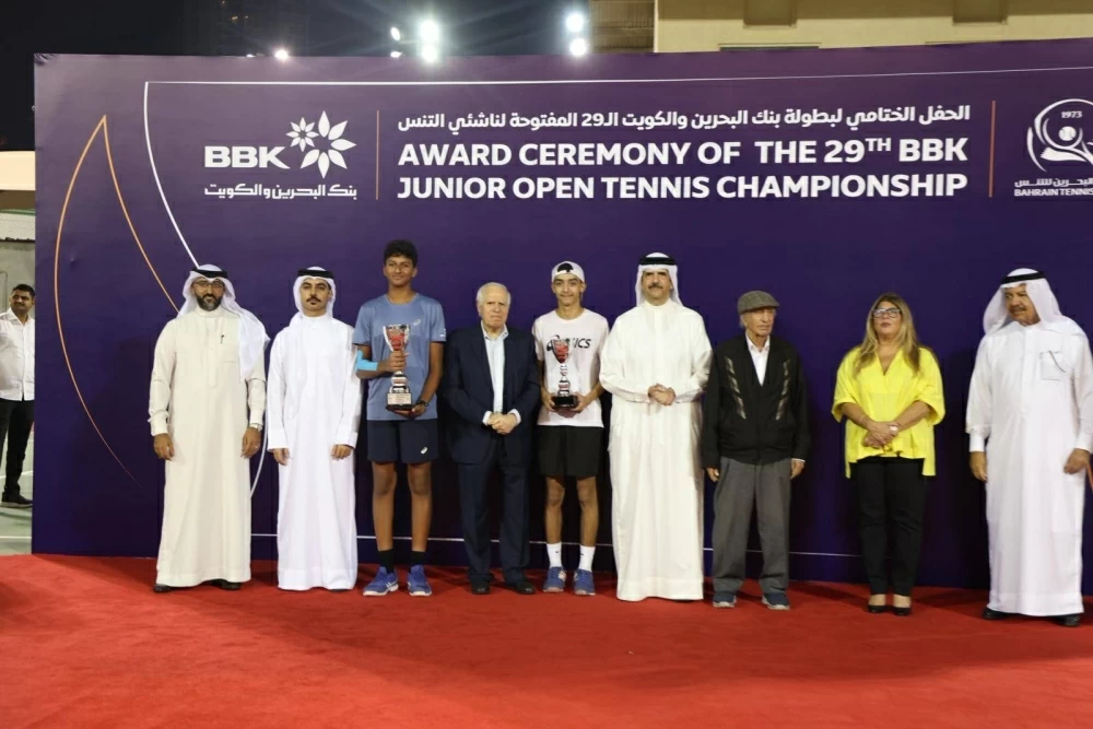 ختام مميز لبطولة بنك البحرين والكويت الـ29 لناشئي التنس بنادي البحرين للتنس