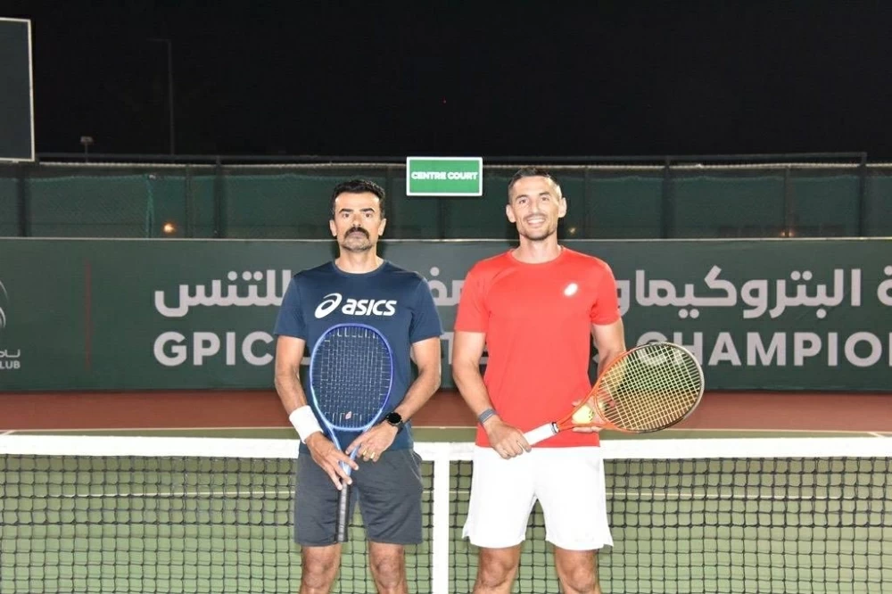 تواصل الاثارة في اليوم الثاني لبطولة GPIC الـ37 المفتوحة للتنس