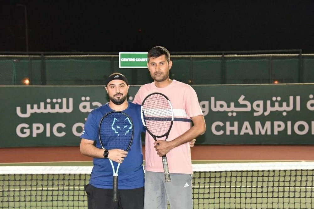 تواصل الاثارة في اليوم الثاني لبطولة GPIC الـ37 المفتوحة للتنس