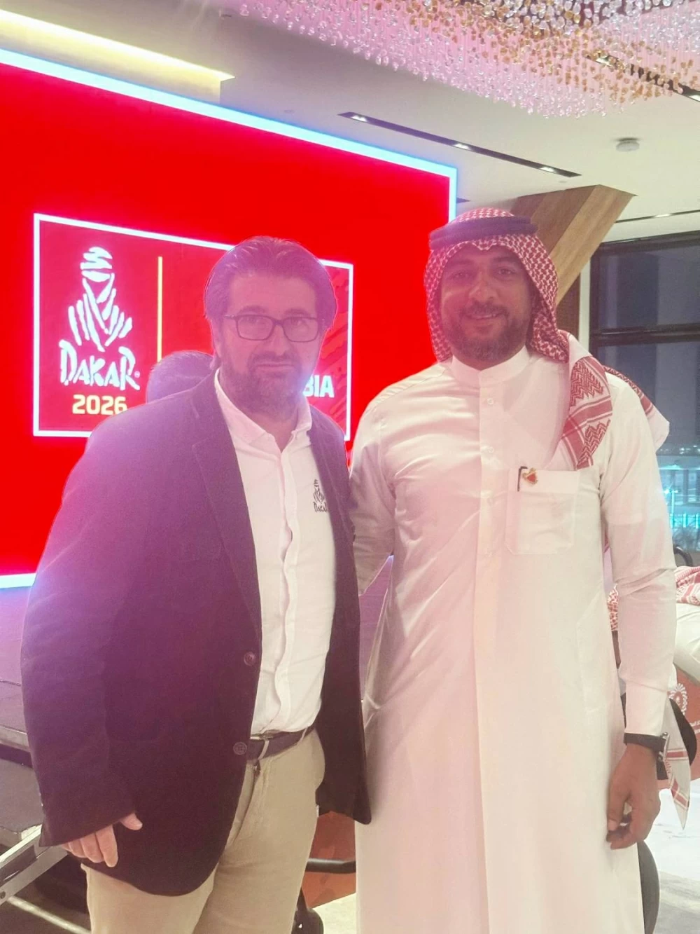 "الدراج سلمان محمد يشارك في فعالية الإعلان الرسمي لمسار رالي دكار 2026"