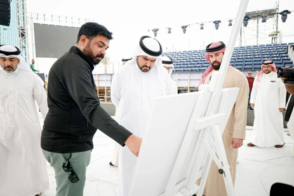 عيسى بن علي يتفقد ملاعب محطة المنامة الختامية من الجولة العالمية لكرة السلة 3x3