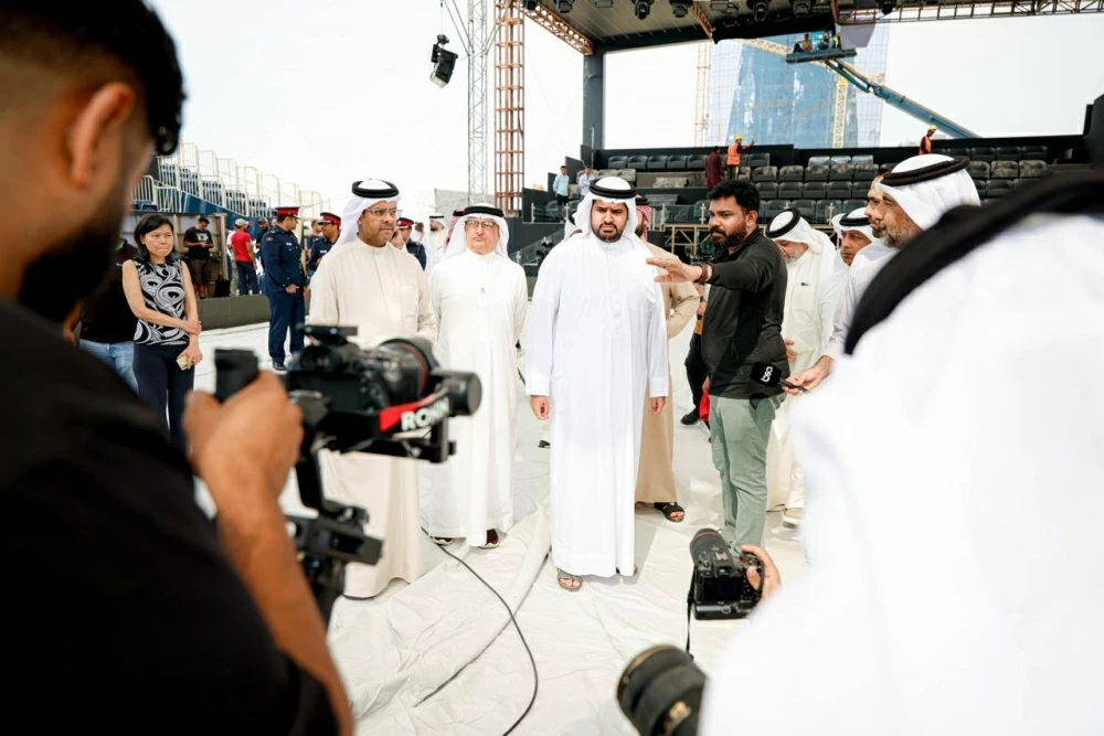 عيسى بن علي يتفقد ملاعب محطة المنامة الختامية من الجولة العالمية لكرة السلة 3x3