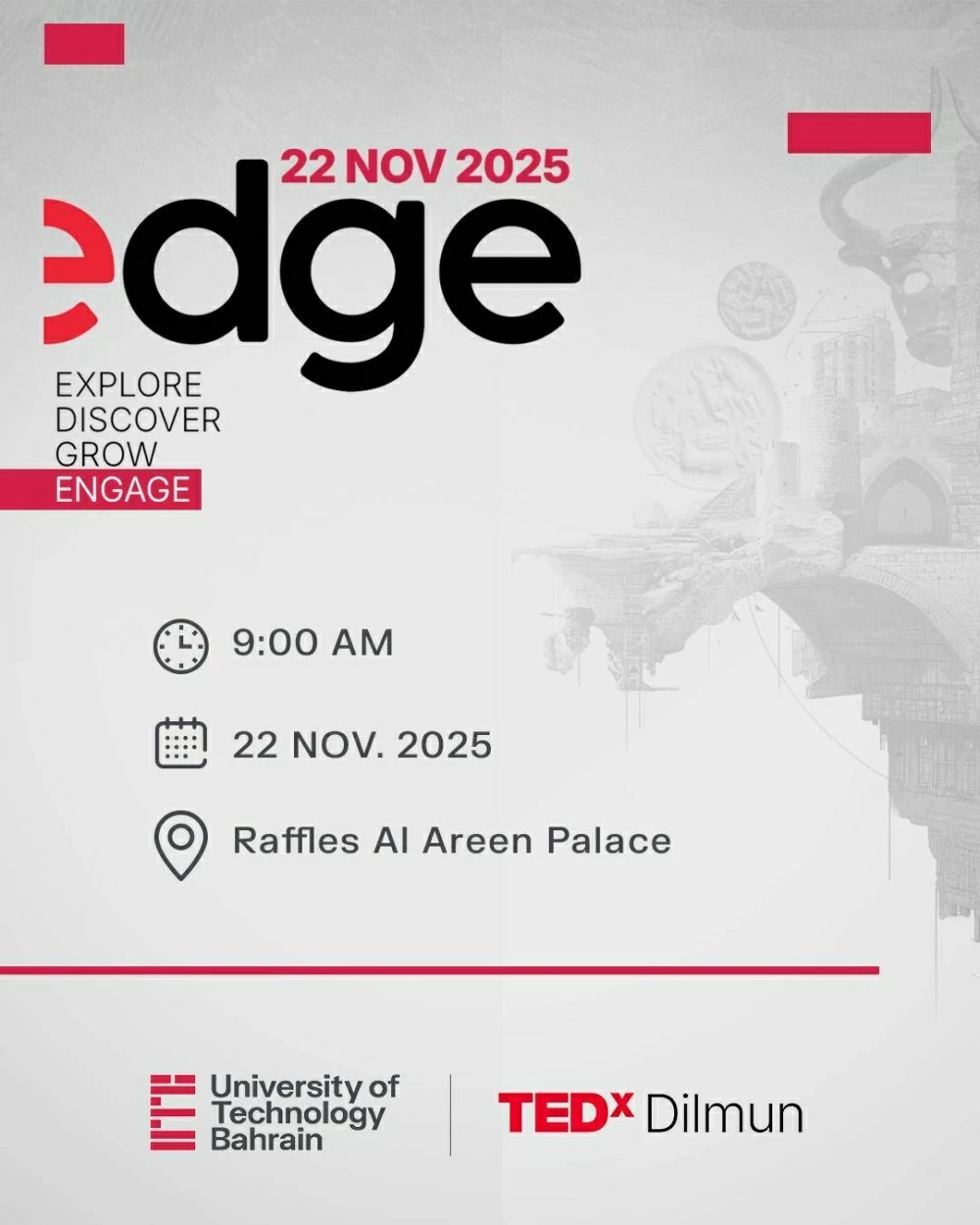 جامعة البحرين للتكنولوجيا الشريك الأكاديمي لـ TEDxDilmun