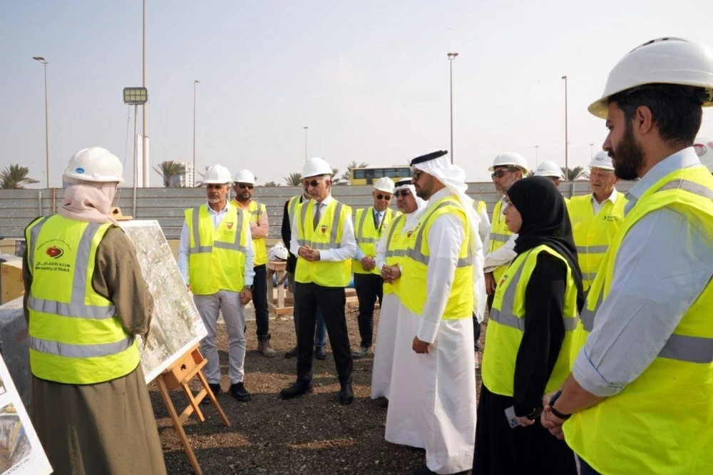 وزارة الأشغال تعلن بدء أعمال مشروع تطوير الخط الرئيسي الناقل لمياه الصرف الصحي