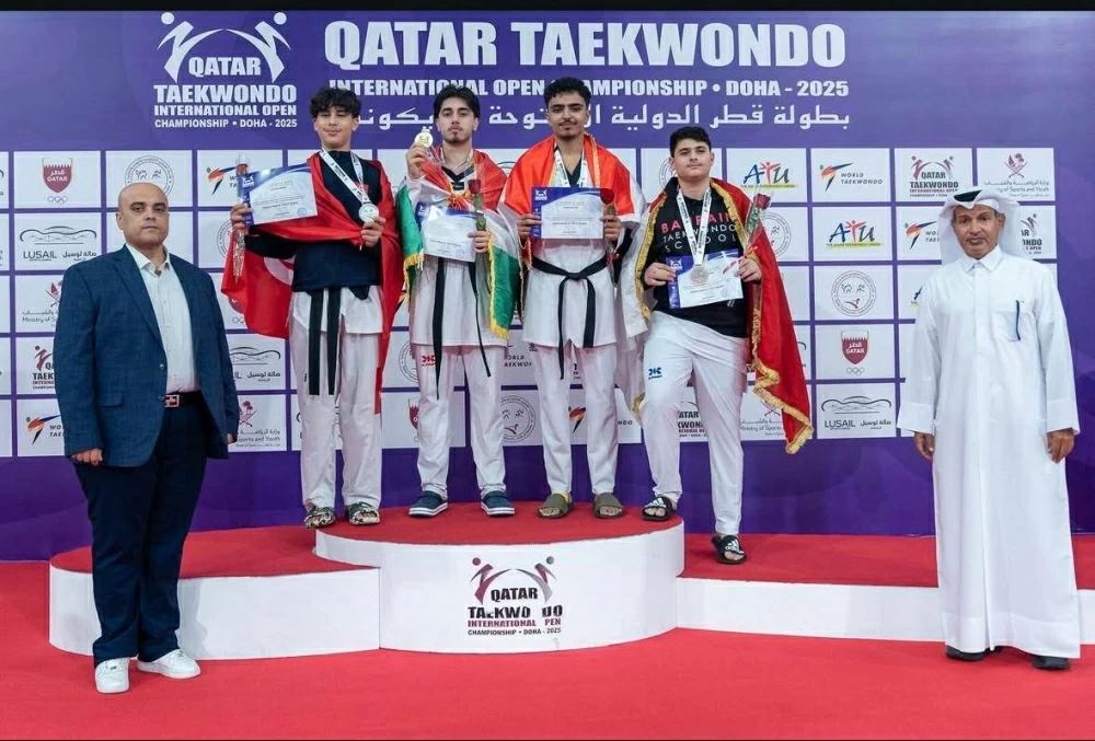 الفرق البحرينية تتألق في بطولة قطر الدولية الخامسة للتايكواندو