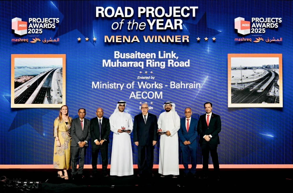 &laquo;الأشغال&raquo; تفوز بجائزة &laquo;ميد&raquo; عن مشروع شارع المحرق الدائري كأفضل مشروع طرق