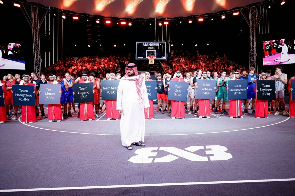 عيسى بن علي يفتتح محطة المنامة الختامية من الجولة العالمية لكرة السلة 3x3