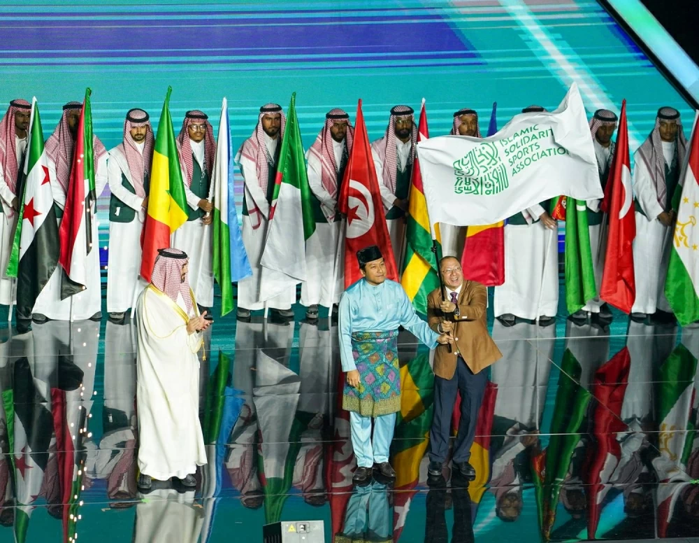 خالد بن حمد يشهد حفل ختام دورة ألعاب التضامن الإسلامي بالرياض