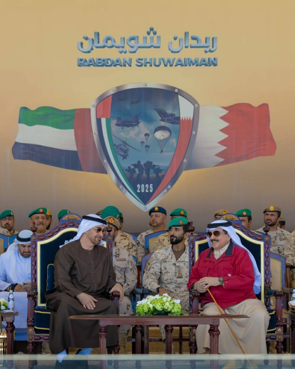 الملك ورئيس الإمارات يحضران ختام التمرين العسكري المشترك &laquo;ربدان-شويمان&raquo;