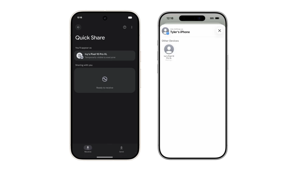 هواتف الاندرويد الجديدة تستطيع مشاركة الملفات مع &laquo;AirDrop&raquo; الآيفون