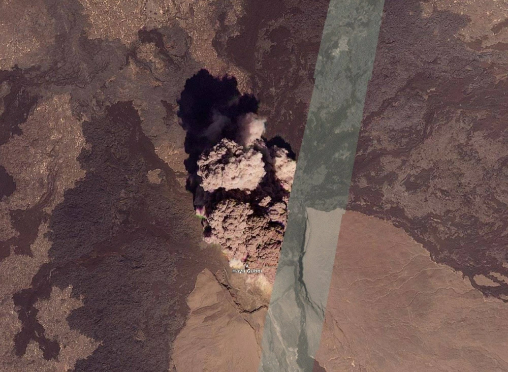 شاهد لحظة ثوران بركان في إثيوبيا لأول مرة منذ 10 آلاف عام