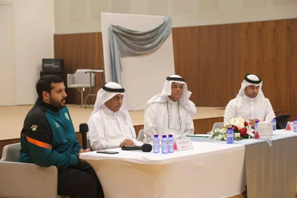 نادي البحرين يعقد مؤتمراً صحفياً لاستضافته بطولة غرب آسيا لكرة الطاولة