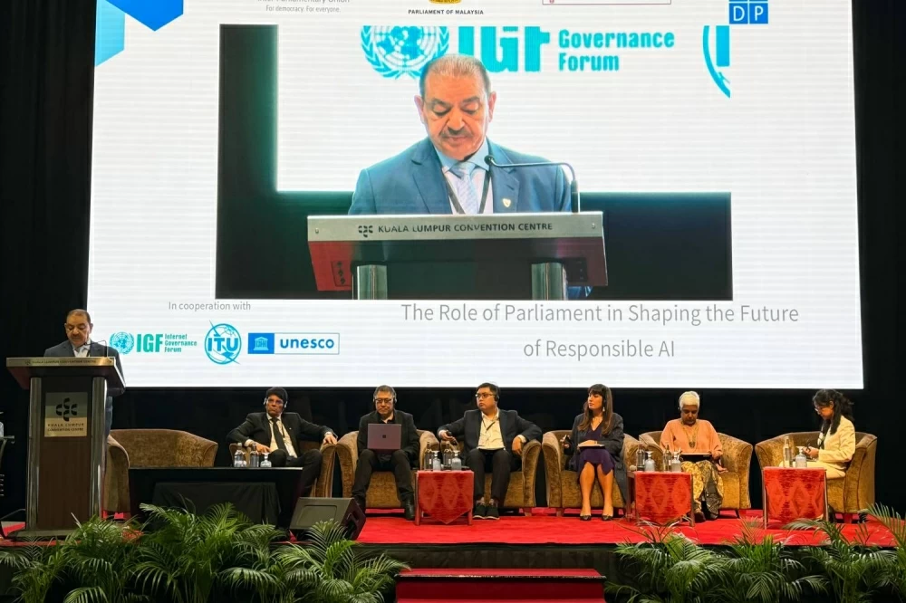 مهدي الشويخ: البرلمانات مطالبة بحماية القيم الديمقراطية وضمان رقابة فعّالة في عصر الذكاء الاصطناعي