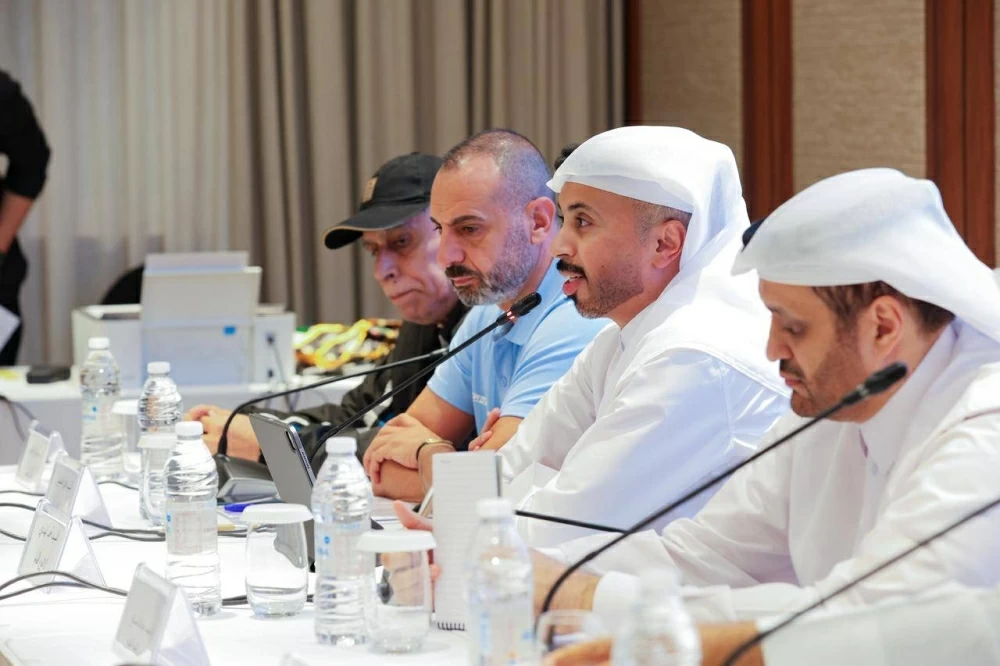 إجراء الاجتماع الفني وقرعة بطولة أندية غرب آسيا لكرة الطاولة