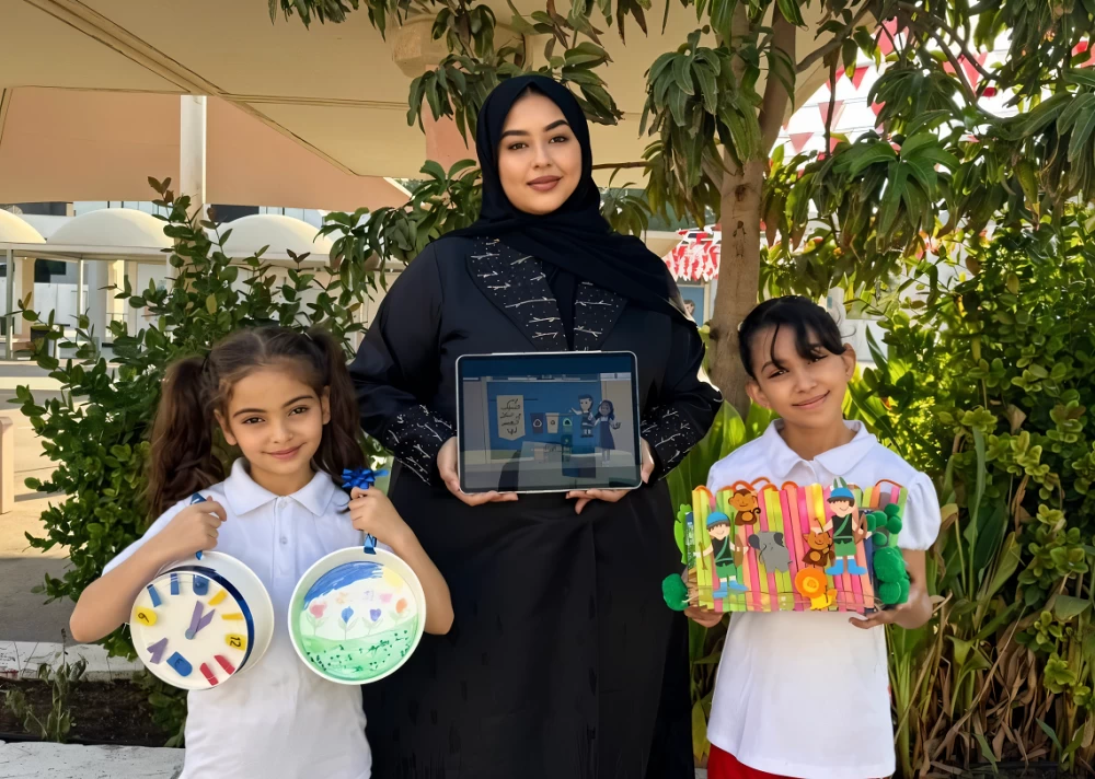 المعلمة مها خليفة تنفذ مبادرة رقمية توعوية لتعزيز السلوك الإيجابي