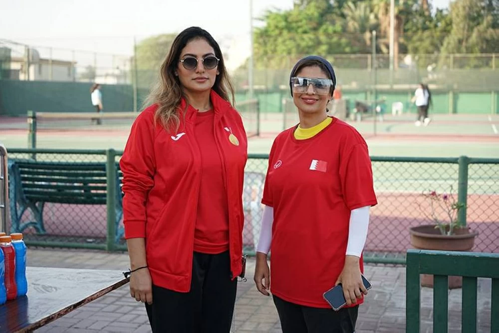 نسائية التنس تقيم البطولة الثانية لزوجي للسيدات بمناسبة يوم المرأة البحرينية