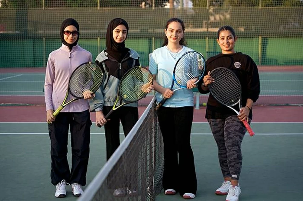 نسائية التنس تقيم البطولة الثانية لزوجي للسيدات بمناسبة يوم المرأة البحرينية