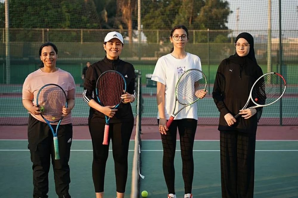 نسائية التنس تقيم البطولة الثانية لزوجي للسيدات بمناسبة يوم المرأة البحرينية