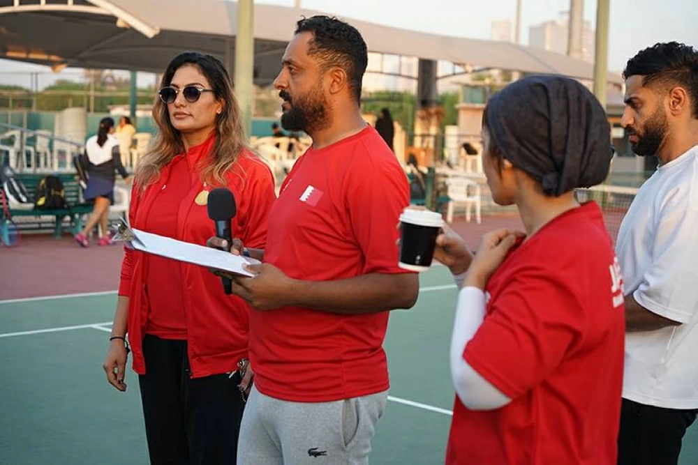 نسائية التنس تقيم البطولة الثانية لزوجي للسيدات بمناسبة يوم المرأة البحرينية